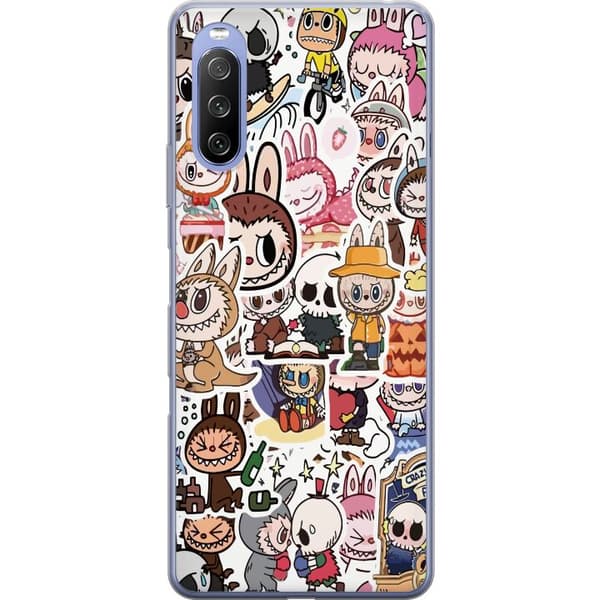 Sony Xperia 10 III Lite Läpinäkyvä kuori Labubu All-Stars – POP MART Erikoispainos