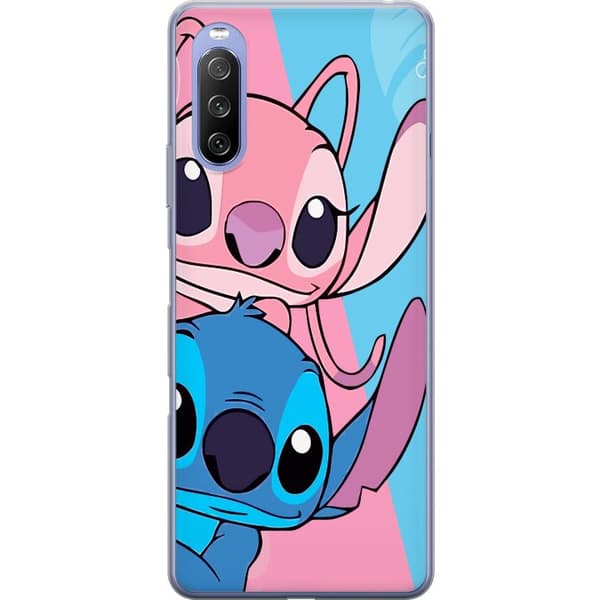 Sony Xperia 10 III Lite Läpinäkyvä kuori Stitch & Angel