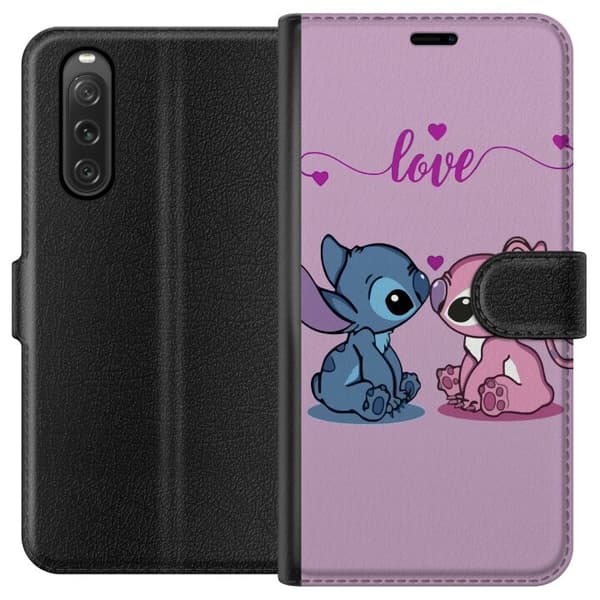 Sony Xperia 10 V Lompakkokotelo Lilo & Stitch – Angel Edition