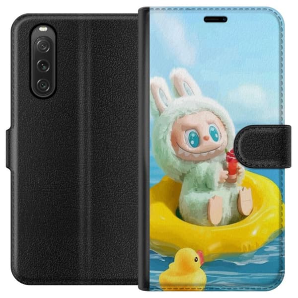 Sony Xperia 10 V Tegnebogsetui Labubu Macaron-serie
