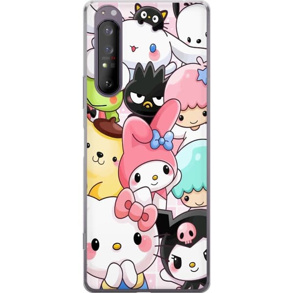 Sony Xperia 1 II Läpinäkyvä kuori Kawaii Sanrio Crew