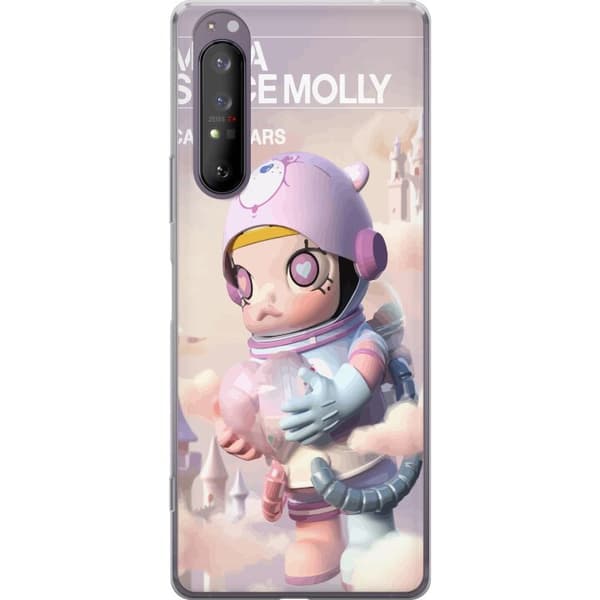 Sony Xperia 1 II Läpinäkyvä kuori Mega Space Molly Care Bears Series - Share Bear Edition