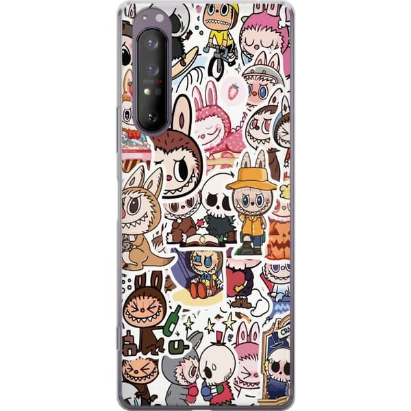 Sony Xperia 1 II Läpinäkyvä kuori Labubu All-Stars – POP MART Erikoispainos