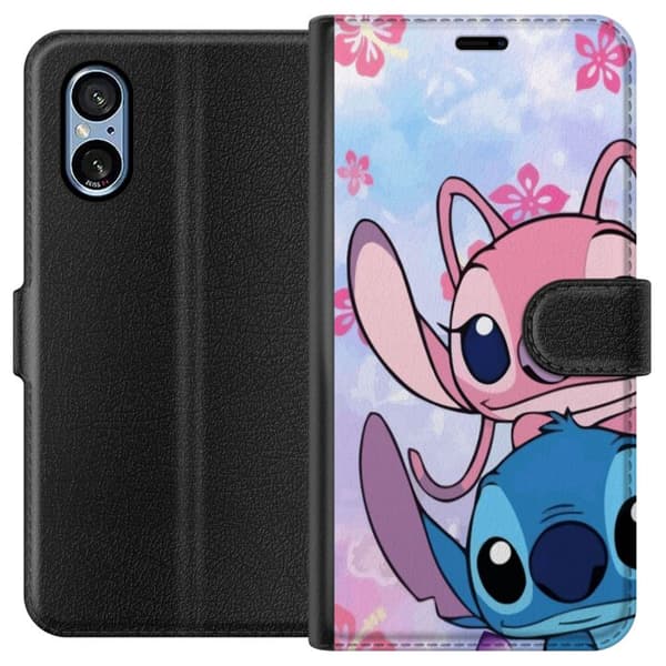 Sony Xperia 10 VI Lompakkokotelo Stitch & Angel