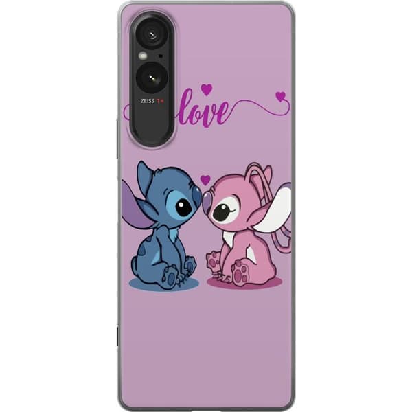 Sony Xperia 10 VI Genomskinligt Skal Lilo & Stitch – Angel Edition