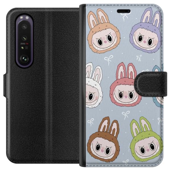 Sony Xperia 1 III Lompakkokotelo Pastel Labubu