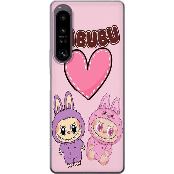 Sony Xperia 1 IV Läpinäkyvä kuori Labubu Pink Monster