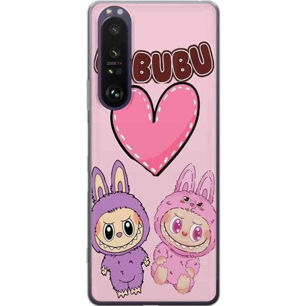 Sony Xperia 1 III Gjennomsiktig deksel Labubu Pink Monster