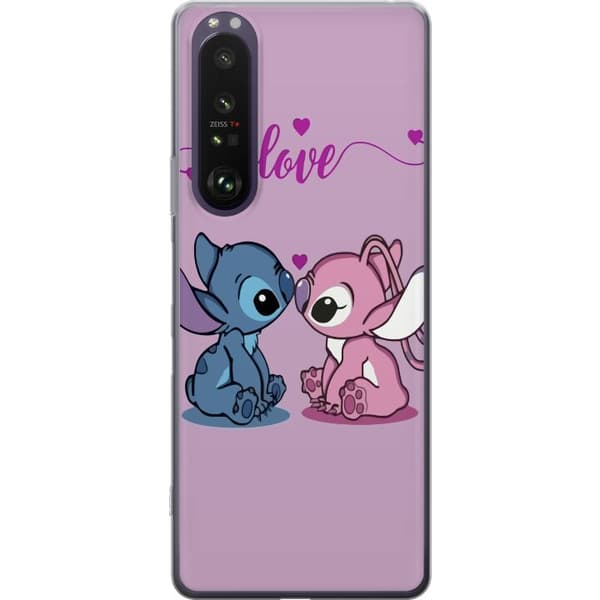Sony Xperia 1 III Genomskinligt Skal Lilo & Stitch – Angel Edition