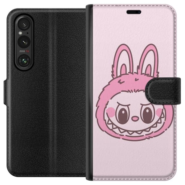 Sony Xperia 1 V Tegnebogsetui Labubu Dyrekreds Bunny Udgave