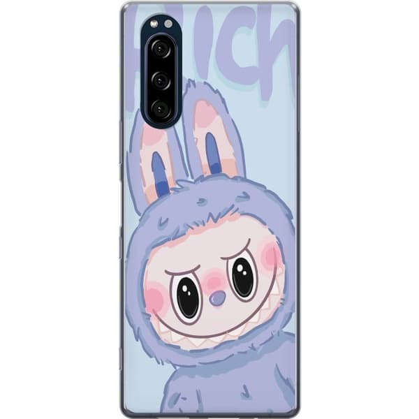 Sony Xperia 5 Läpinäkyvä kuori Sininen Jänis Labubu