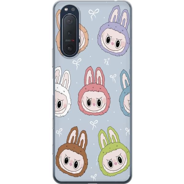 Sony Xperia 5 II Gennemsigtig cover Pastel Labubu
