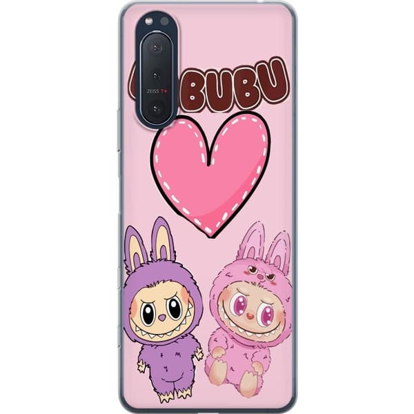 Sony Xperia 5 II Läpinäkyvä kuori Labubu Pink Monster