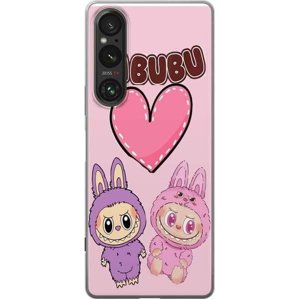 Sony Xperia 1 VI Läpinäkyvä kuori Labubu Pink Monster