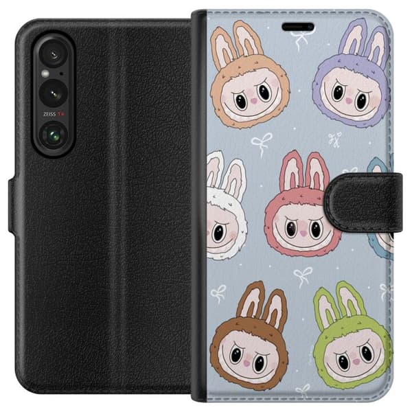 Sony Xperia 1 VI Tegnebogsetui Pastel Labubu