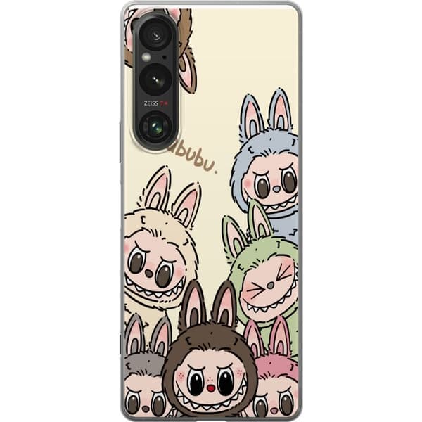Sony Xperia 1 V Gjennomsiktig deksel Labubu Pastel Collection