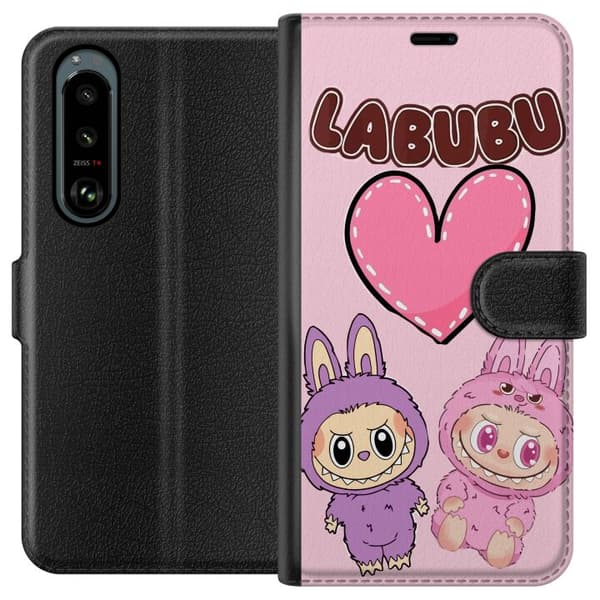 Sony Xperia 5 III Lompakkokotelo Labubu Pink Monster