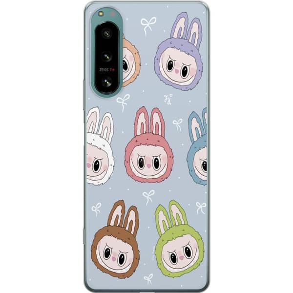 Sony Xperia 5 IV Genomskinligt Skal Pastel Labubu