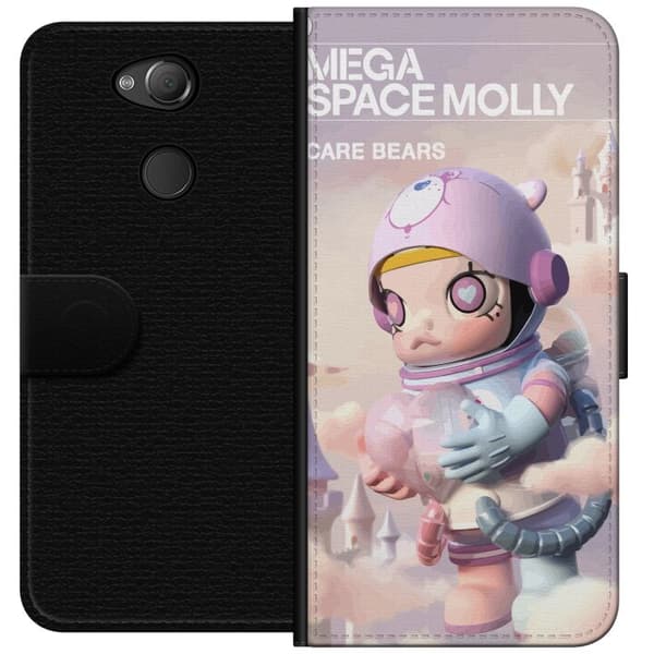 Sony Xperia XA2 Tegnebogsetui Mega Space Molly Care Bears Series - Share Bear Edition