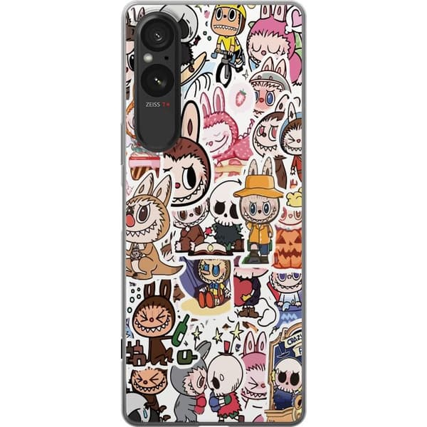 Sony Xperia 5 V Genomskinligt Skal Labubu All-Stars – POP MART Special