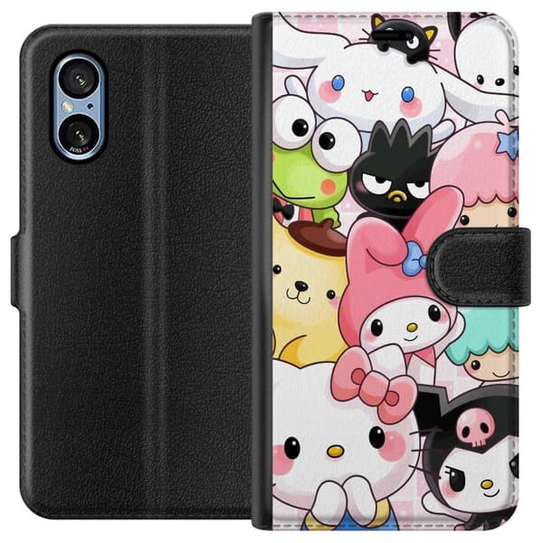 Sony Xperia 5 V Lompakkokotelo Kawaii Sanrio Crew