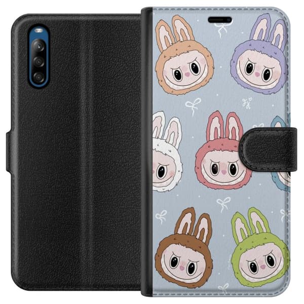 Sony Xperia L4 Lompakkokotelo Pastel Labubu