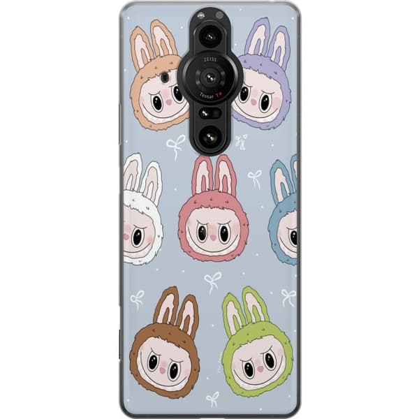 Sony Xperia Pro-I Gennemsigtig cover Pastel Labubu