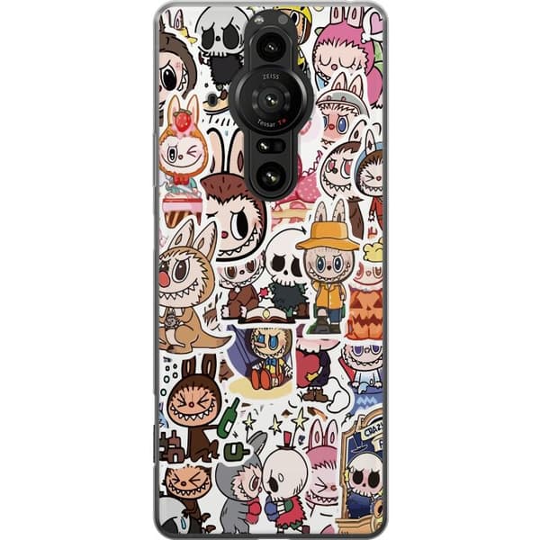 Sony Xperia Pro-I Läpinäkyvä kuori Labubu All-Stars – POP MART Erikoispainos