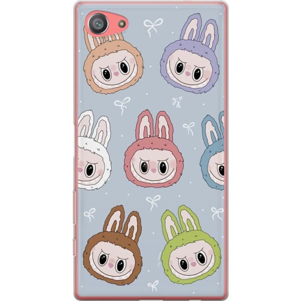 Sony Xperia Z5 Compact Läpinäkyvä kuori Pastel Labubu
