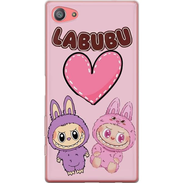 Sony Xperia Z5 Compact Läpinäkyvä kuori Labubu Pink Monster