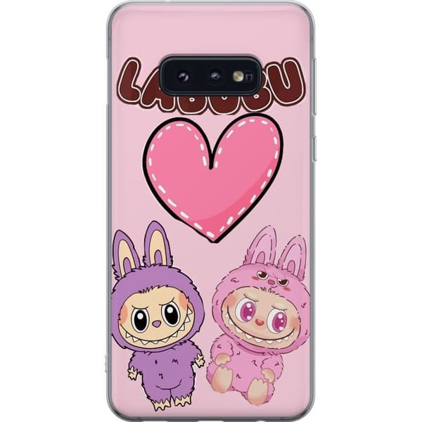 Samsung Galaxy S10e Läpinäkyvä kuori Labubu Pink Monster