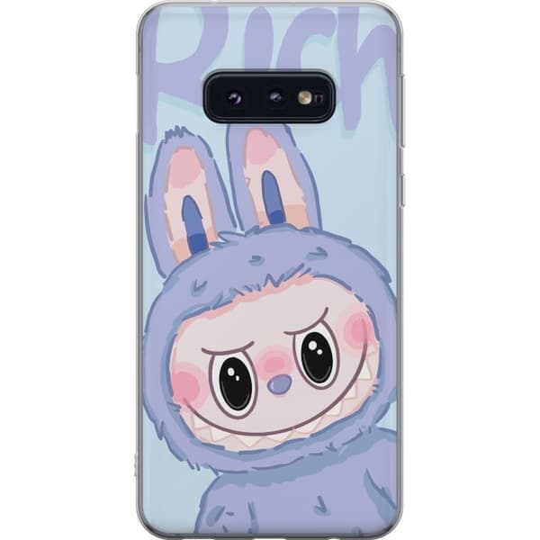 Samsung Galaxy S10e Läpinäkyvä kuori Sininen Jänis Labubu