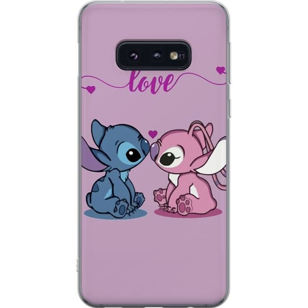 Samsung Galaxy S10e Läpinäkyvä kuori Lilo & Stitch – Angel Edition