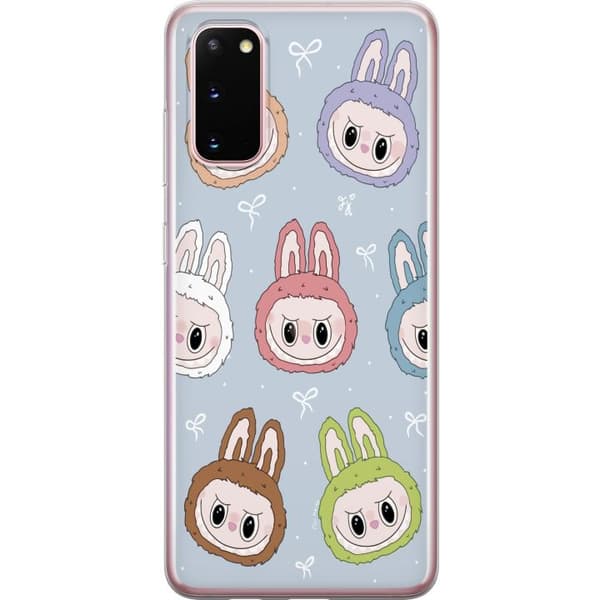 Samsung Galaxy S20 Läpinäkyvä kuori Pastel Labubu