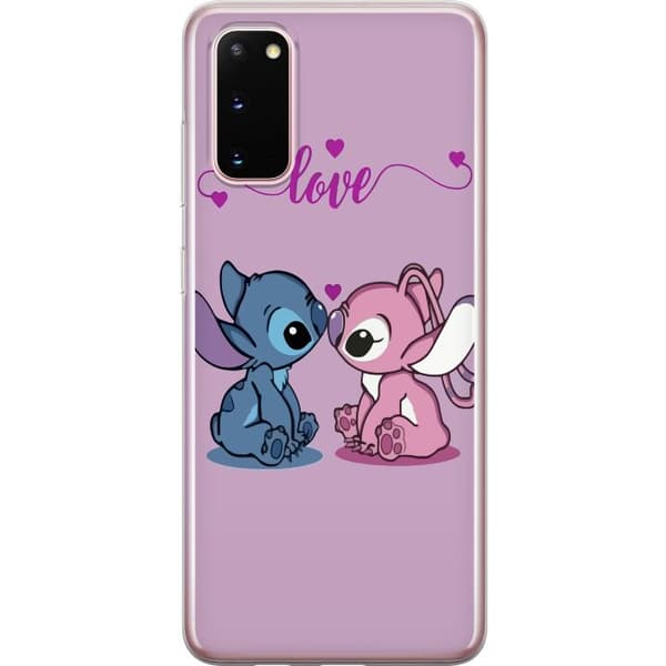Samsung Galaxy S20 Genomskinligt Skal Lilo & Stitch – Angel Edition