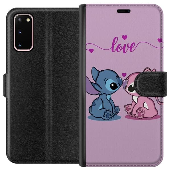 Samsung Galaxy S20 Tegnebogsetui Lilo & Stitch – Angel Edition