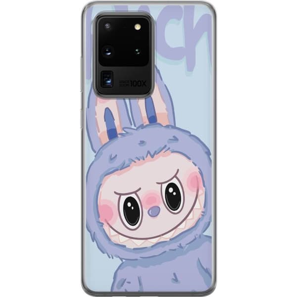 Samsung Galaxy S20 Ultra Läpinäkyvä kuori Sininen Jänis Labubu