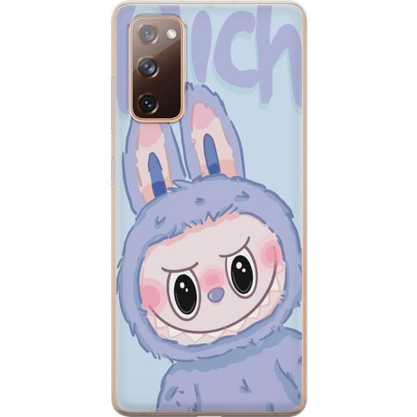 Samsung Galaxy S20 FE Genomskinligt Skal Blue Bunny Labubu