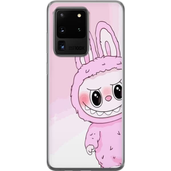 Samsung Galaxy S20 Ultra Läpinäkyvä kuori Labubu Jänis-sarja