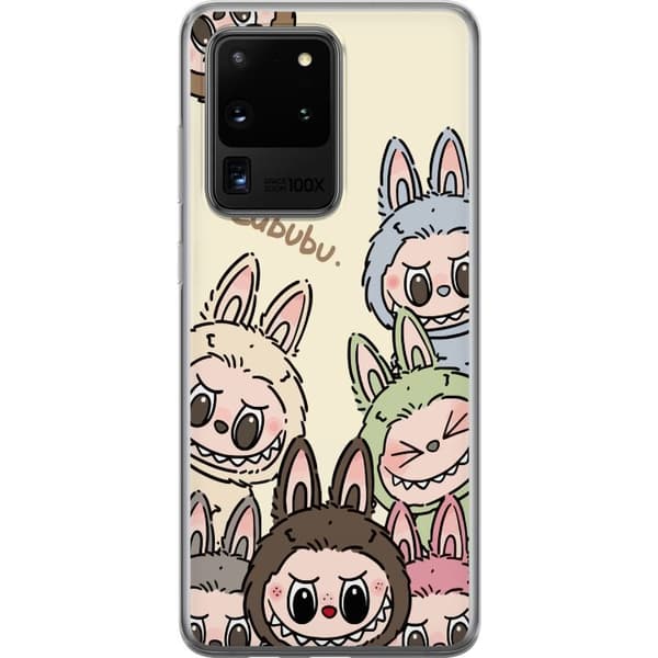 Samsung Galaxy S20 Ultra Läpinäkyvä kuori Labubu Pastel Collection