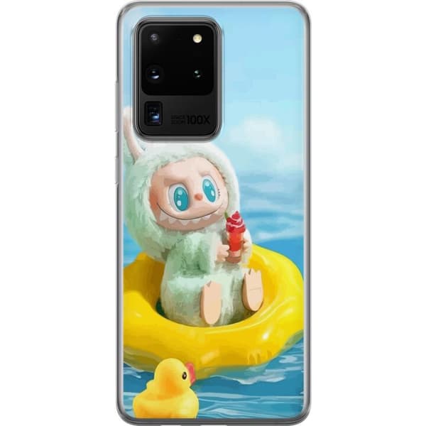 Samsung Galaxy S20 Ultra Genomskinligt Skal Labubu Macaron Series