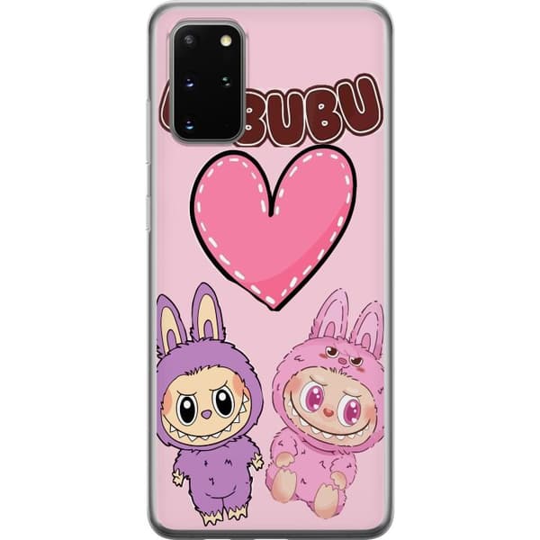 Samsung Galaxy S20+ Läpinäkyvä kuori Labubu Pink Monster