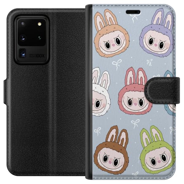 Samsung Galaxy S20 Ultra Lompakkokotelo Pastel Labubu