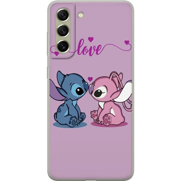 Samsung Galaxy S21 FE 5G Gjennomsiktig deksel Lilo & Stitch – Angel Edition