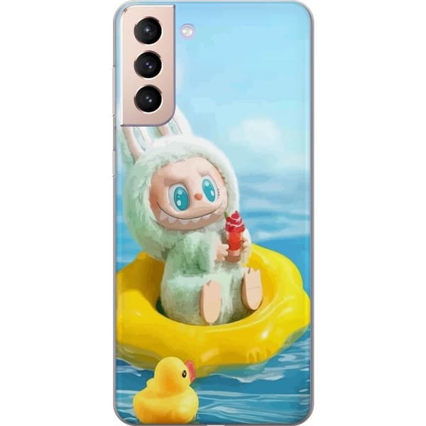 Samsung Galaxy S21 Läpinäkyvä kuori Labubu Macaron-sarja