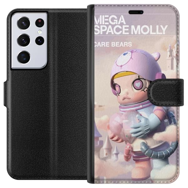 Samsung Galaxy S21 Ultra 5G Plånboksfodral Mega Space Molly Care Bears Series - Share Bear Edition