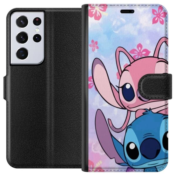 Samsung Galaxy S21 Ultra 5G Lompakkokotelo Stitch & Angel