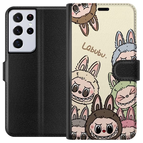 Samsung Galaxy S21 Ultra 5G Tegnebogsetui Labubu Pastel Collection