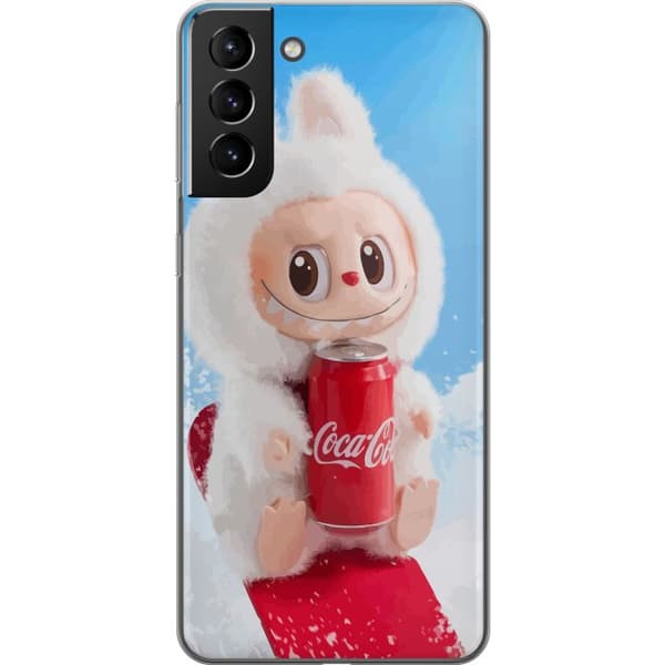 Samsung Galaxy S21+ 5G Genomskinligt Skal Labubu Summer Edition