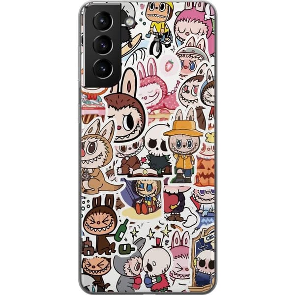 Samsung Galaxy S21+ 5G Läpinäkyvä kuori Labubu All-Stars – POP MART Erikoispainos